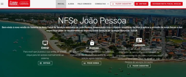 joão pessoa: notas fiscais de serviço eletrônicas em novo padrão nacional