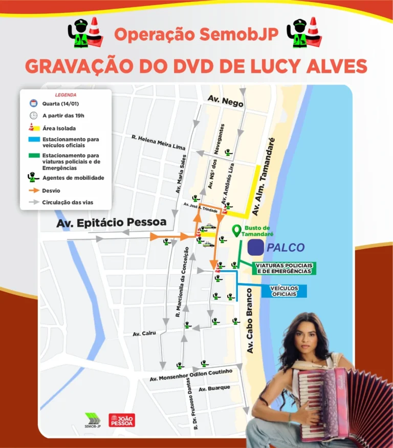semob jp: trânsito e transporte para shows de lucy alves e danieze santiago