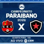 confiança pb x botafogo pb: onde assistir, escalações e arbitragem do jogo decisivo do paraibano 2026