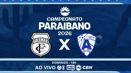 treze x atlético pb: galo busca liderança do paraibano 2026 contra o trovão azul neste domingo (25)