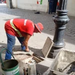 praça rio branco: seinfra revitaliza calçamento e iluminação