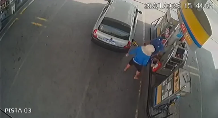 assalto à luz do dia: posto de combustíveis é alvo de criminoso no centenário, campina grande