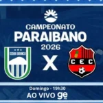 serra branca x confiança pb: onde assistir ao duelo decisivo do campeonato paraibano 2026 ao vivo pela 6ª rodada