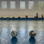 colônia de férias da semhab encerra com oficina de futsal inclusiva