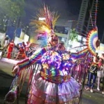claudia leitte e michele andrade agitam o bloco virgens de tambaú em joão pessoa