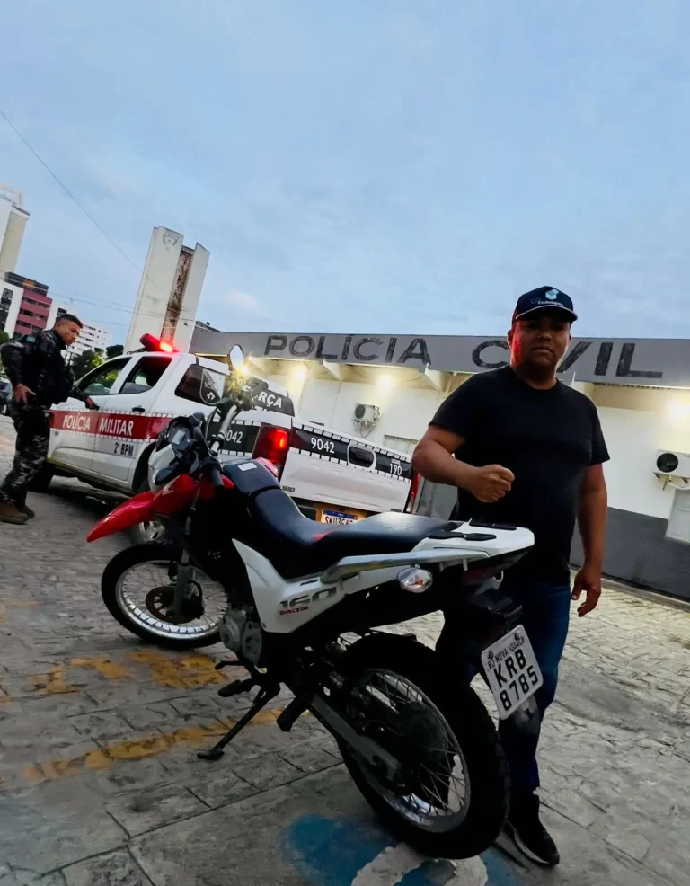 policial de folga flagra e detém suspeito de roubo de moto com rastreador em campina grande