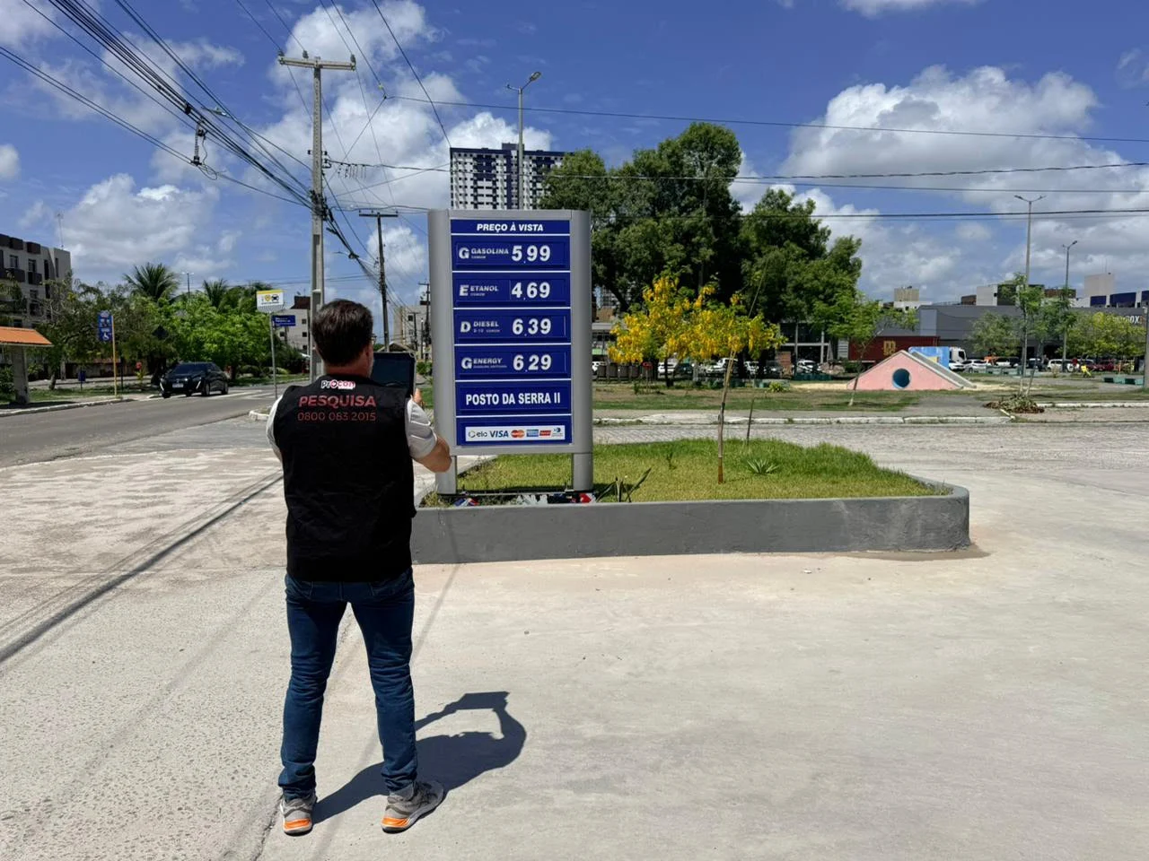 gasolina em jp: preço segue estável em 94 postos