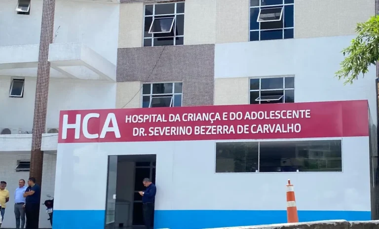 Fachada do Hospital da Criança e do Adolescente em Campina Grande