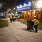 Pessoas se inscrevendo para vagas temporárias em um evento festivo em Campina Grande