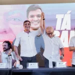 Cícero Lucena e Diogo Cunha Lima em anúncio de aliança política para governo da Paraíba.