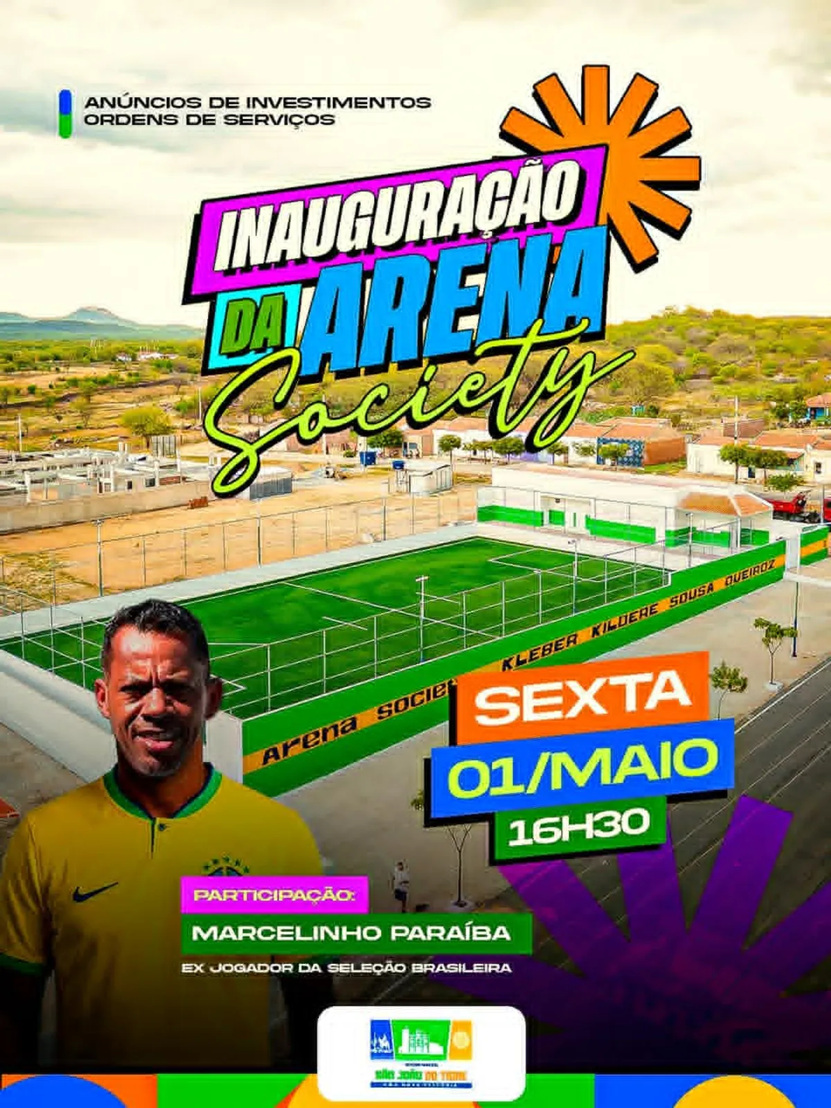 Inauguração da Arena Society em São João do Tigre com Marcelinho Paraíba