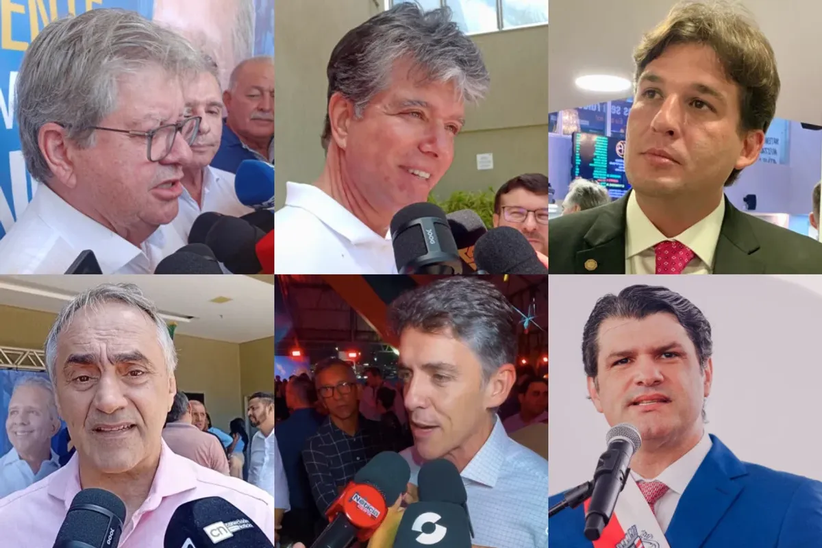 Lideranças políticas da Paraíba reunidas em evento, incluindo o prefeito de João Pessoa, Leo Bezerra.