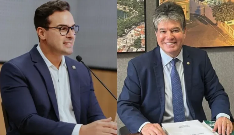 Reunião política entre Ruy Carneiro e Lucas Ribeiro discutindo chapa para governo da Paraíba