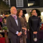 Aguinaldo Ribeiro, Daniella Ribeiro e Lucas Ribeiro em evento 'São João da Paraíba no Planalto' em Brasília