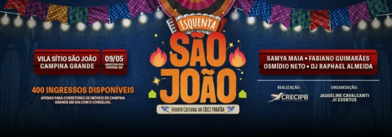 Corretores de imóveis confraternizam em evento 'Esquenta São João' do CRECI-PB em Campina Grande