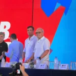 Diogo Cunha Lima e Cícero Lucena em evento de anúncio de pré-candidatura em Campina Grande