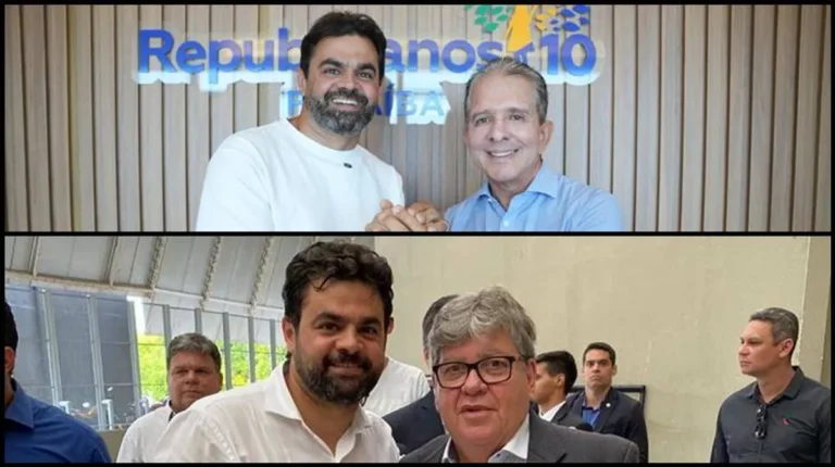 Dr. Jarques, João Azevêdo e Nabor Wanderley reunidos para discutir apoio político para 2026