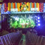 Governador Lucas Ribeiro e prefeito Leo Bezerra em evento junino em João Pessoa