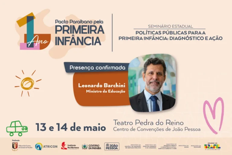Auditório do Teatro Pedra do Reino durante o seminário nacional sobre primeira infância em João Pessoa.