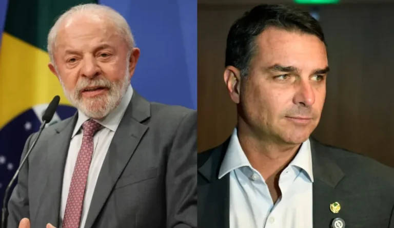 Urna eletrônica exibindo resultados de pesquisa eleitoral com gráficos ao fundo.