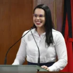 Rafaela Camaraense em evento político do PDT na Paraíba