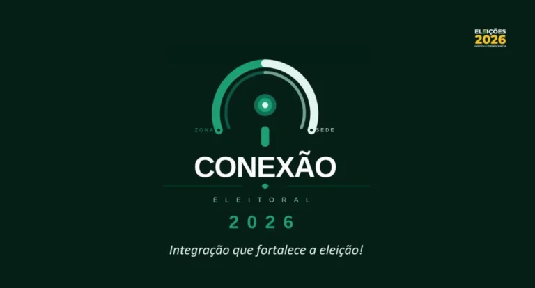 Servidores do TRE-PB e chefes de cartório participando de uma videoconferência do projeto Conexão Eleitoral 2026.