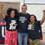 Plenária da Unidade Popular em João Pessoa anunciando pré-candidaturas para 2026.