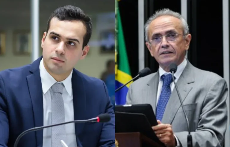 Urna eletrônica em uma seção eleitoral na Paraíba durante dia de votação.