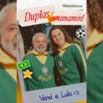 Presidente Lula cumprimenta o senador Veneziano Vital do Rêgo em evento político na Paraíba.