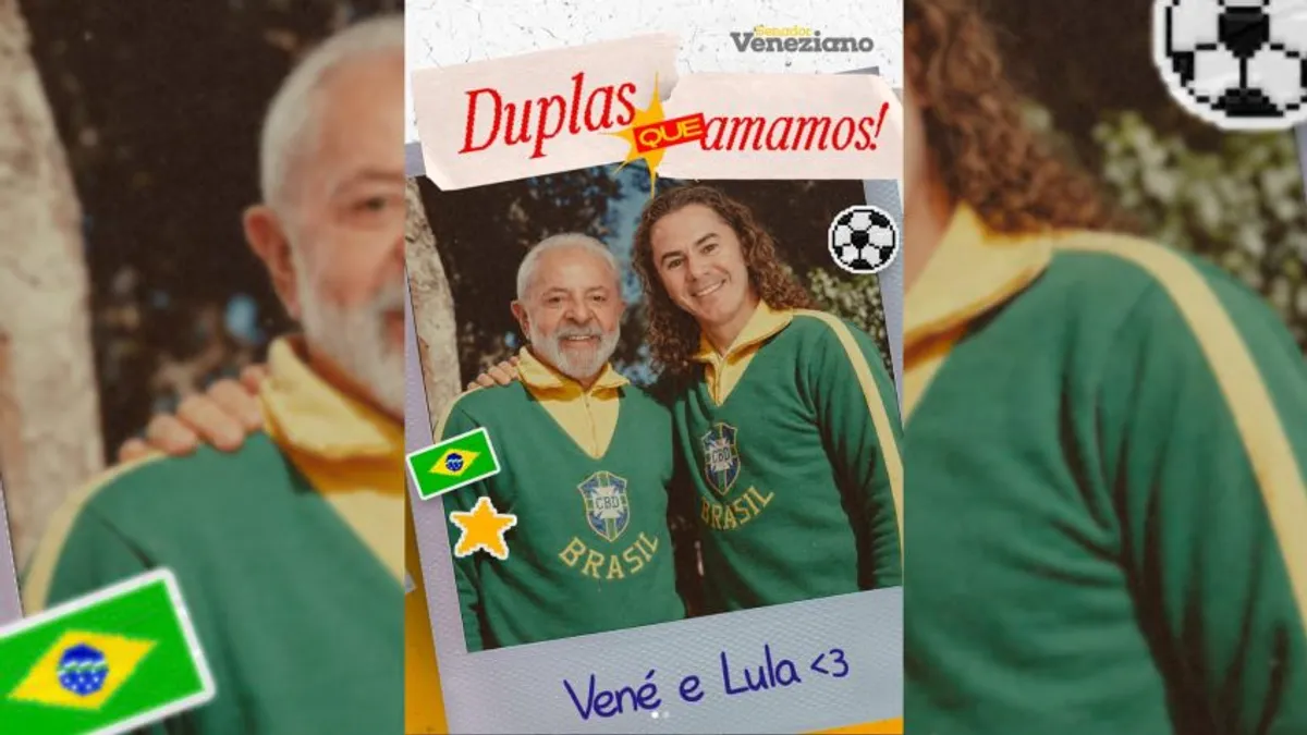 Presidente Lula cumprimenta o senador Veneziano Vital do Rêgo em evento político.