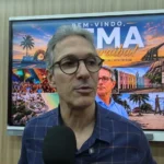 Romeu Zema na Paraíba, indicando apoio político a Efraim Filho em evento