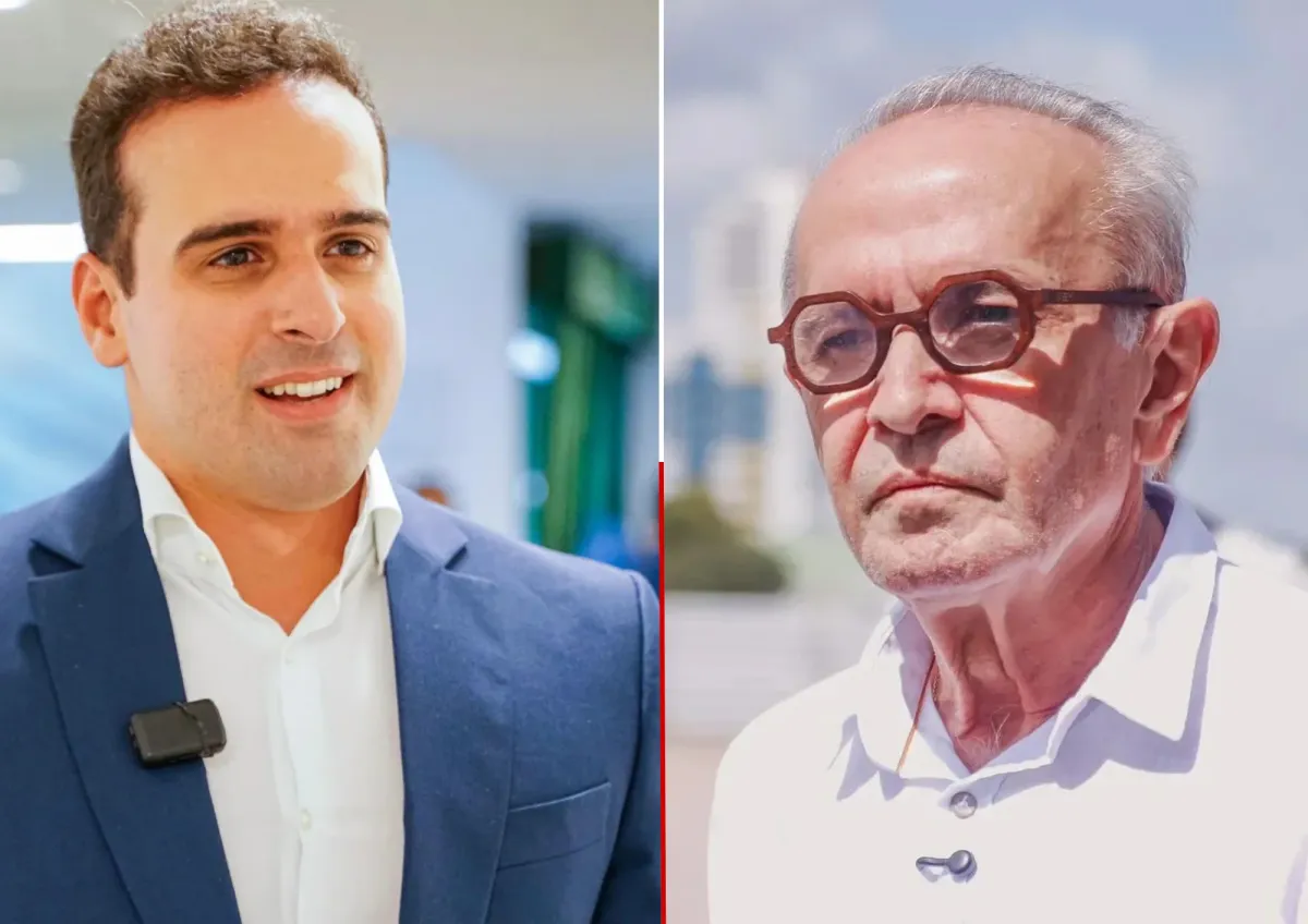Multidão em comício político na Paraíba, simbolizando campanha eleitoral para o governo do estado em 2026.