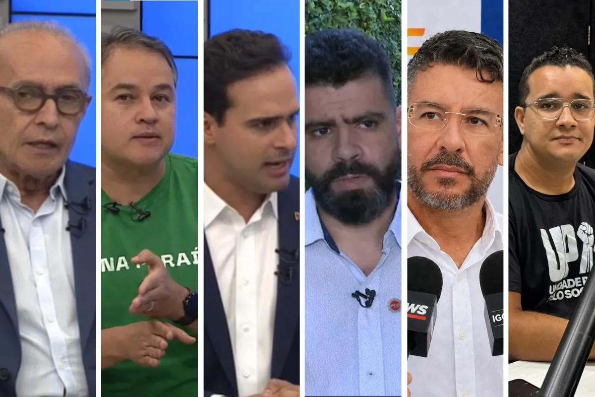 Candidato ao governo da Paraíba realizando caminhada política em rua movimentada