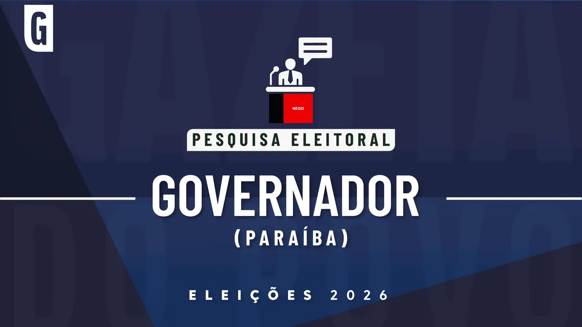 Candidato político discursando em palanque com apoiadores na Paraíba