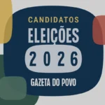 Pódio com nomes de candidatos a vice-governador na Paraíba para eleições de 2026