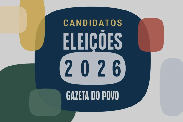 Pódio com nomes de candidatos a vice-governador na Paraíba para eleições de 2026