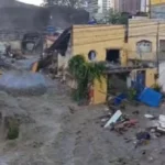 Equipes de resgate no local do rompimento de reservatório da Cagepa em Campina Grande
